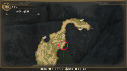 ルドン高原のマップ