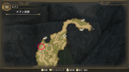 ルドン高原のマップ