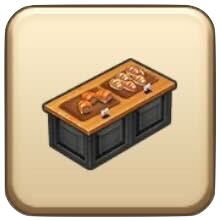 ベーカリーの陳列台