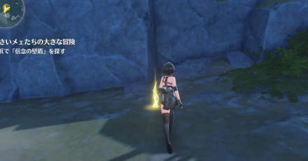 光る地面を調べる