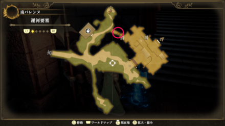 運河要塞のマップ