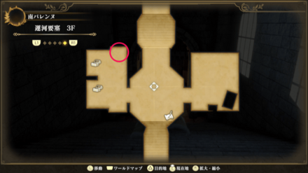 運河要塞3Fのマップ