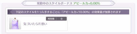 スタイルボーナス