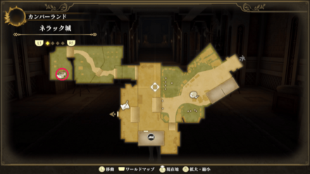 ネラック城のマップ