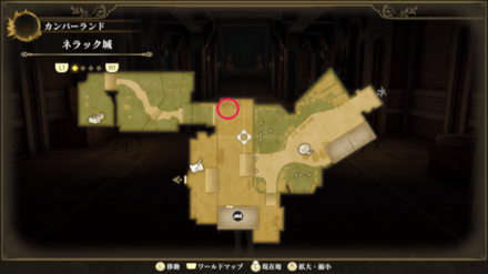 ネラック城のマップ