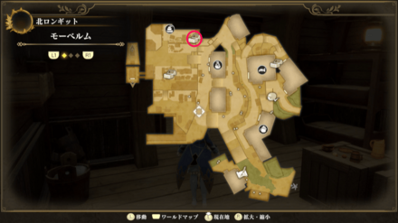 モーベルムのマップ