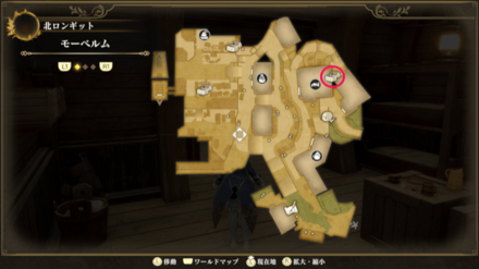 モーベルムのマップ