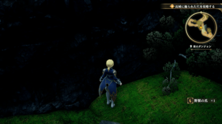 東のダンジョンの場所の見た目