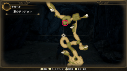 東のダンジョンのマップ