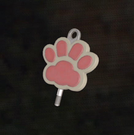 壊れた鍵の一部（肉球）画像