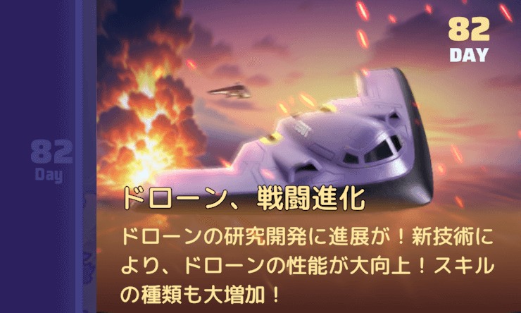 サーバー開始から82日経過で機能が開放される