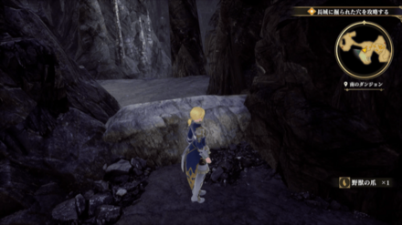 南のダンジョンの場所の見た目