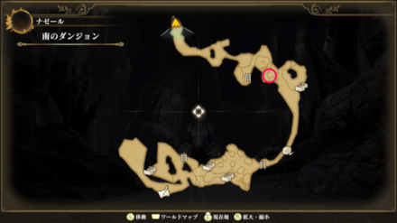 南のダンジョンのマップ