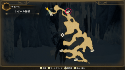 ナーゼル海峡のマップ