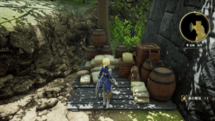 長城西門の場所の見た目