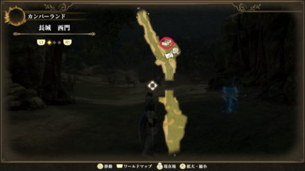 長城西門のマップ