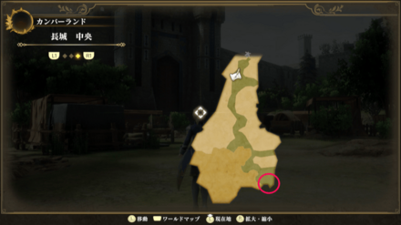 長城中央のマップ