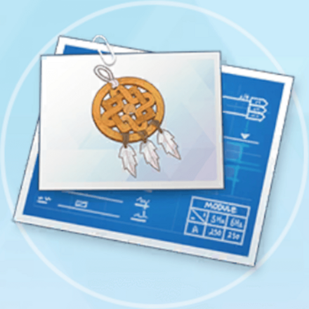 ドリームキャッチャーの設計図画像