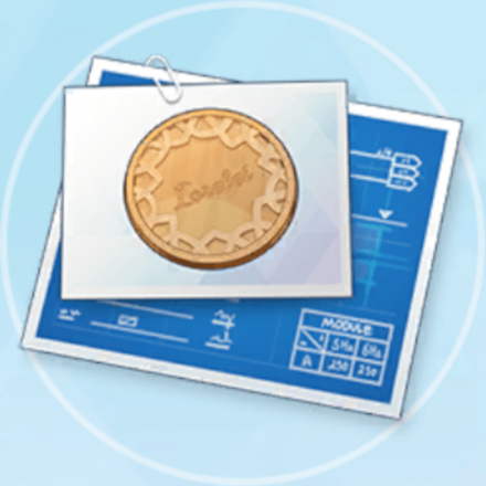 ローレライバッジの設計図画像