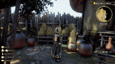 西の集落の場所の見た目