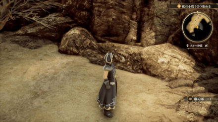 メルー砂漠 西の場所の見た目