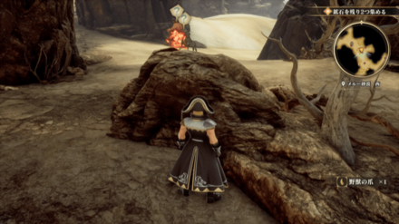 メルー砂漠 西の場所の見た目