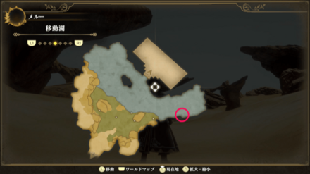 移動湖のマップ