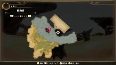 移動湖のマップ