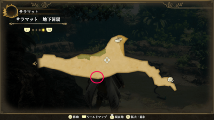 サラマット 地下洞窟のマップ