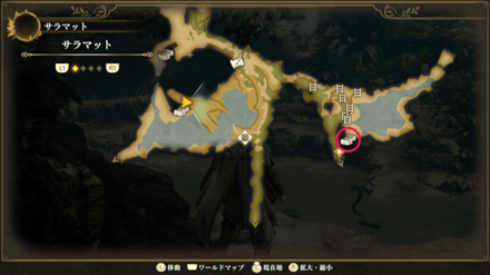 サラマットのマップ