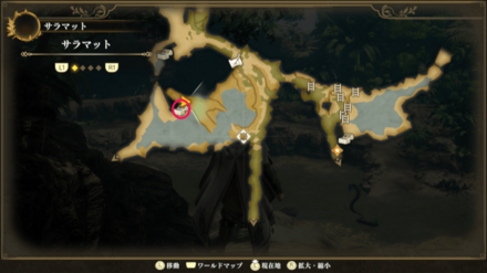 サラマットのマップ