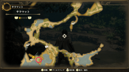 サラマットのマップ