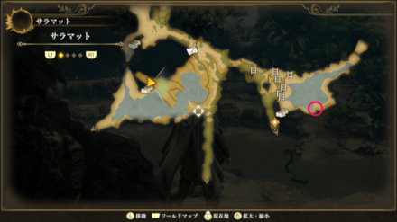 サラマットのマップ