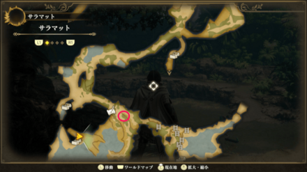 サラマットのマップ