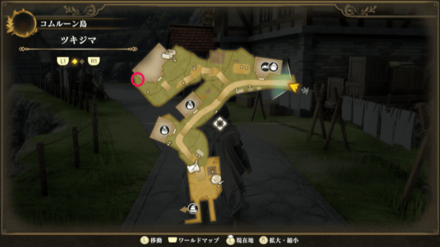 ツキジマのマップ