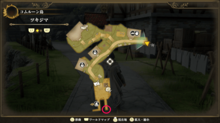 ツキジマのマップ