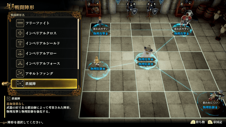 帝国鍛治職人の陣形