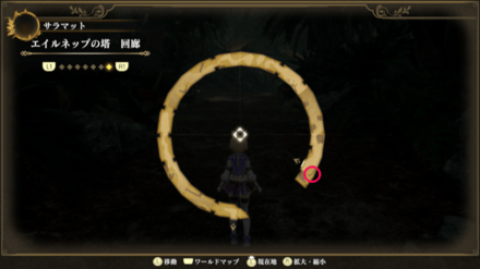 エイルネップの塔 回廊のマップ