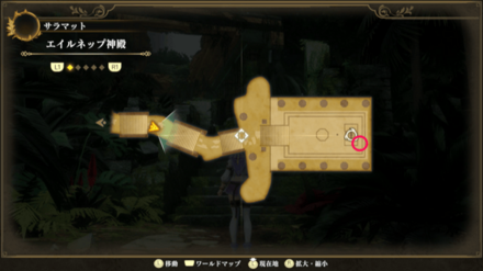 エイルネップの神殿のマップ