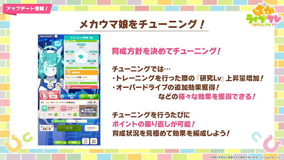 「チューニング」で研究Lvを効率的に上げよう