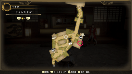 リャンシャンのマップ