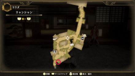 リャンシャンのマップ