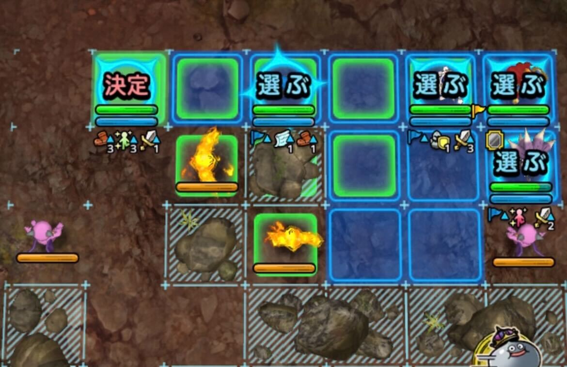 少年テリーでカミュの移動力を2回上げる