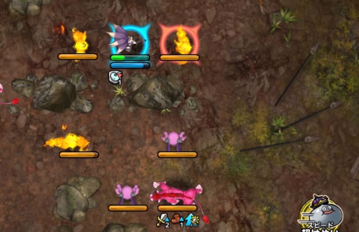 ジュリアンテで敵の攻撃を受ける