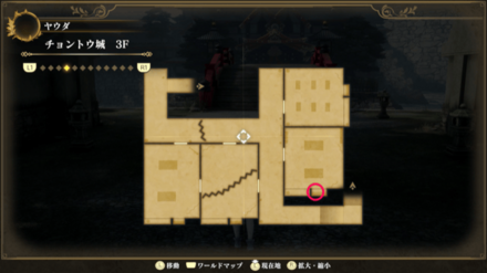 チョントウ城 3Fのマップ