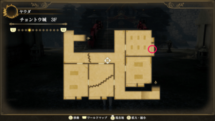 チョントウ城 3Fのマップ