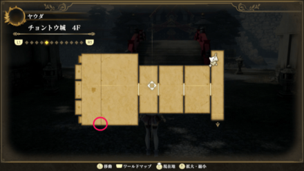 チョントウ城 4Fのマップ