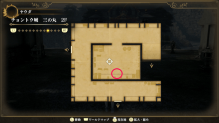 チョントウ城 三の丸 1Fのマップ