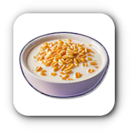 ミルク入りシリアル