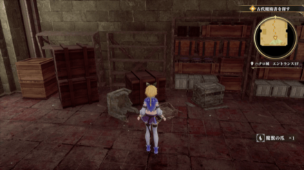 ハクロ城 エントランス1Fの場所の見た目